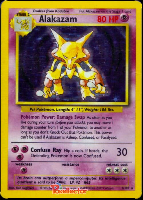 Alakazam Base Set 1/102
